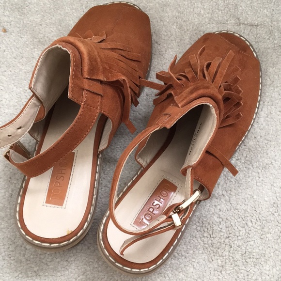 Tan suede tassel shoes size 37 - Picture 10 of 16